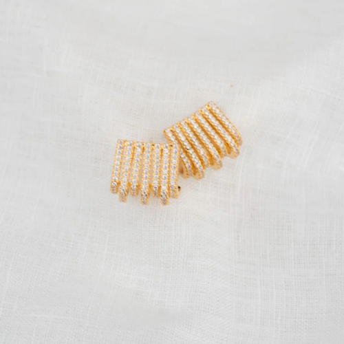 Brinco Ear Cuff Micro Cravejado