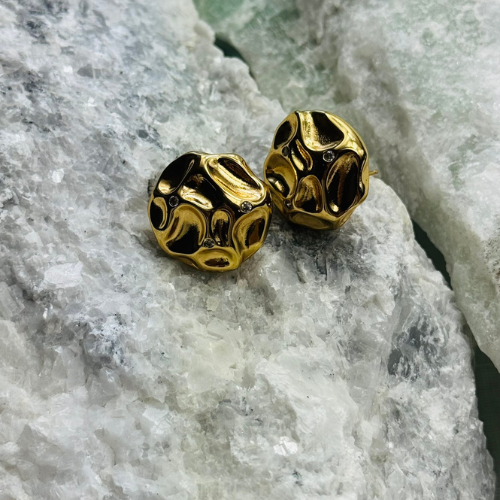 Brinco Redondo com Textura Batida