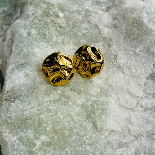 Brinco Redondo com Textura Batida