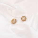 Brincos Redondos Texturizados