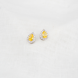 Brinco Gota de Luz Amarelo Ciano