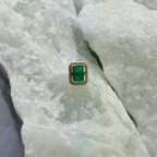 Brinco Esmeralda Dourada