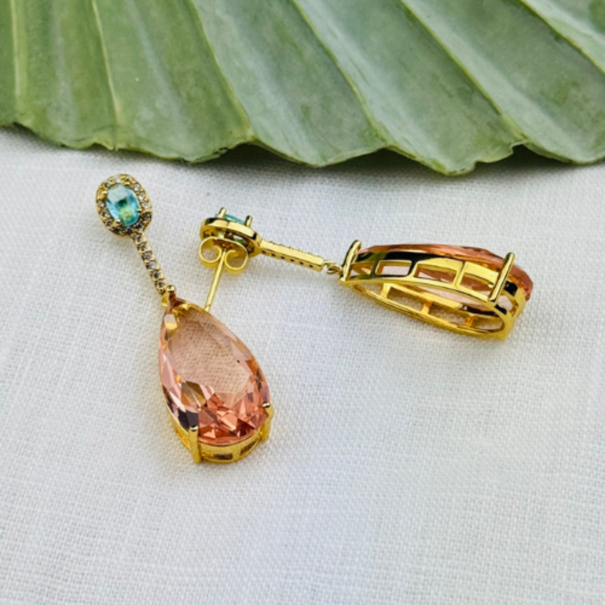 Brinco Gota Lapidada