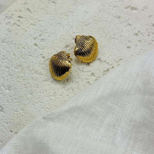 Brinco Concha Escovada