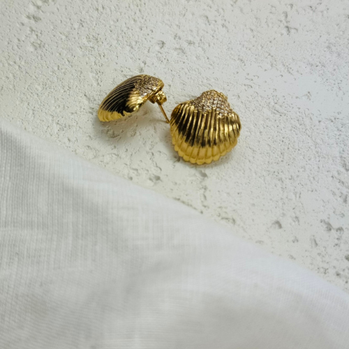 Brinco Concha Escovada