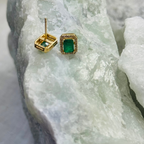 Brinco Esmeralda Dourada