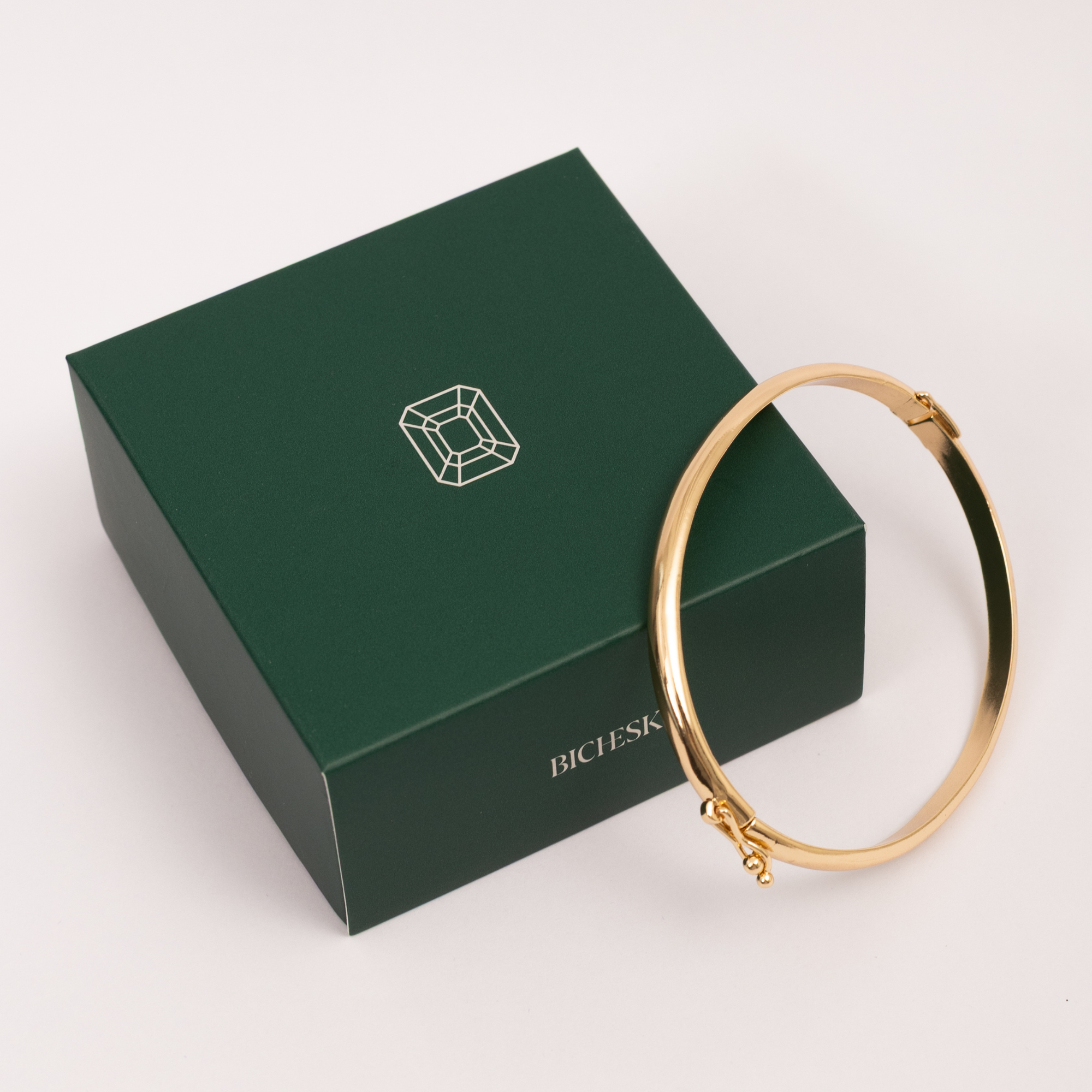 Bracelete Alma Liso - Banho de Ouro