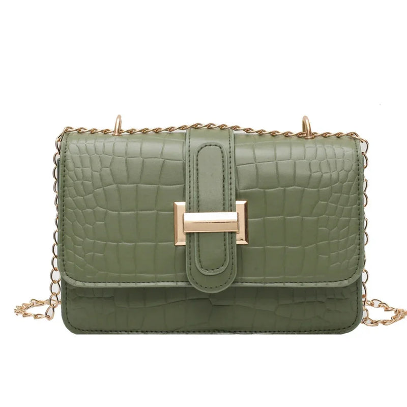 Bolsa Bag Com Detalhes Em Croco