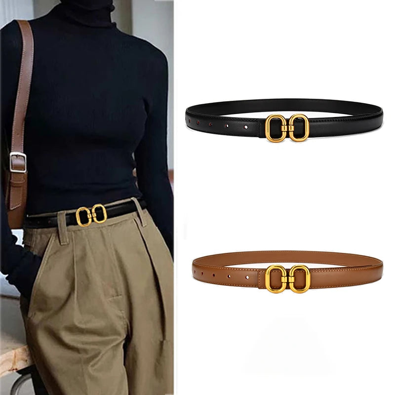 Cinto Feminino Com Detalhe Em Dourado