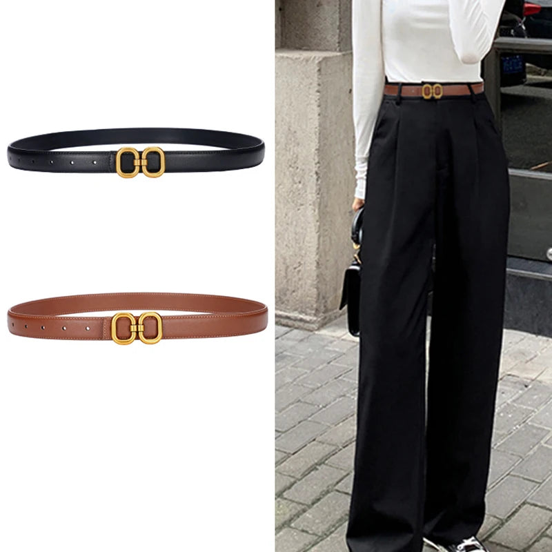 Cinto Feminino Com Detalhe Em Dourado