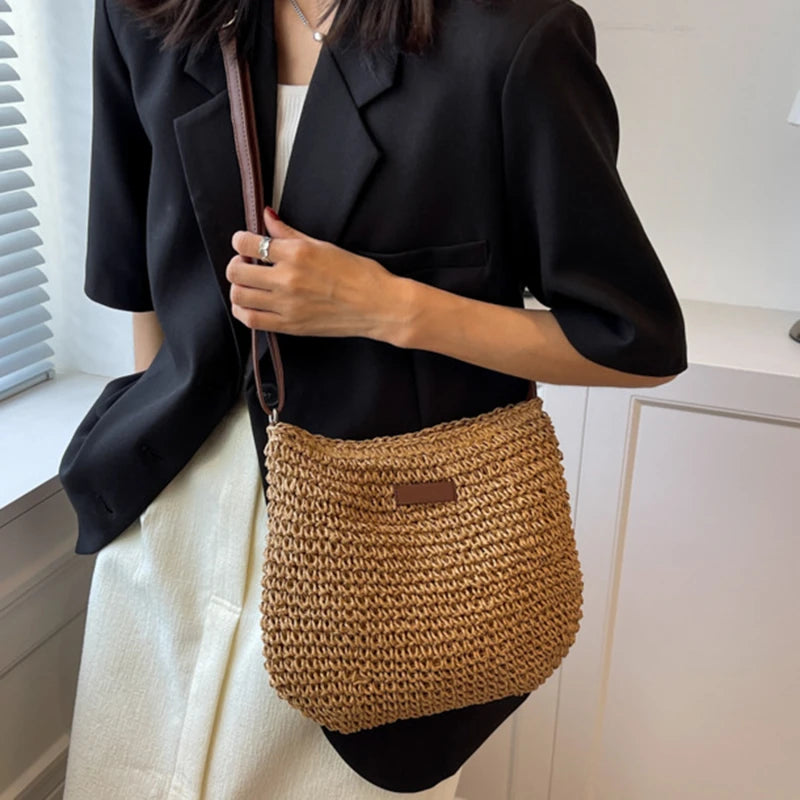 Bolsa De Palha Ampla