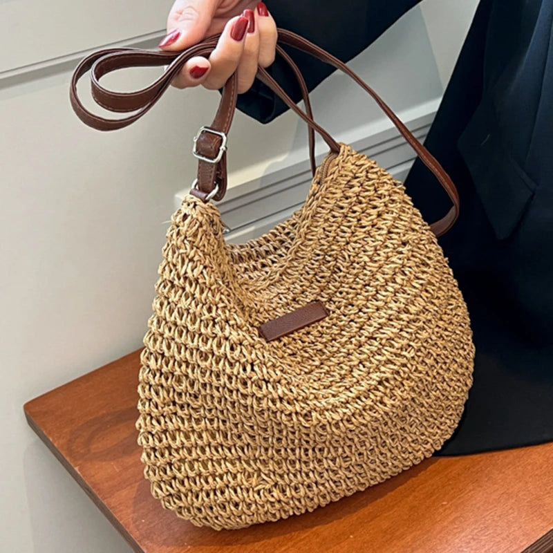 Bolsa De Palha Ampla