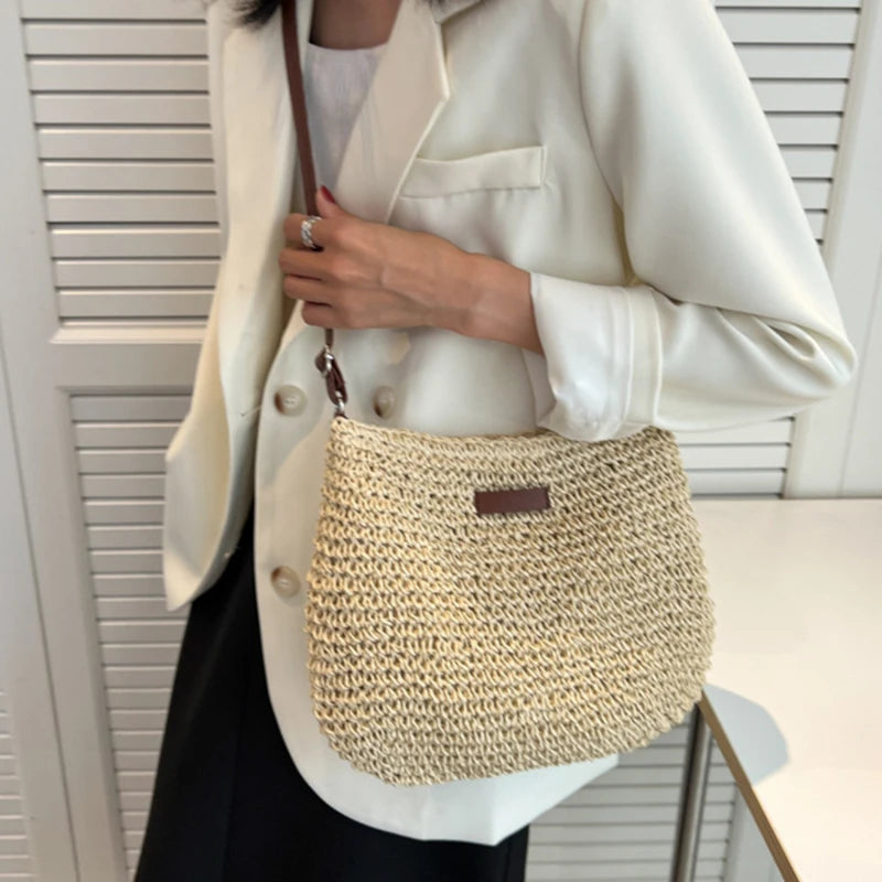 Bolsa De Palha Ampla