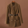 Blazer Feminino Com Cinto
