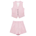Conjunto De Colete Com Bermuda Para o Verão