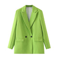 Blazer Feminino Gola Entalhada