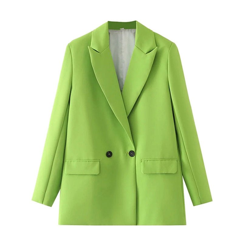 Blazer Feminino Gola Entalhada