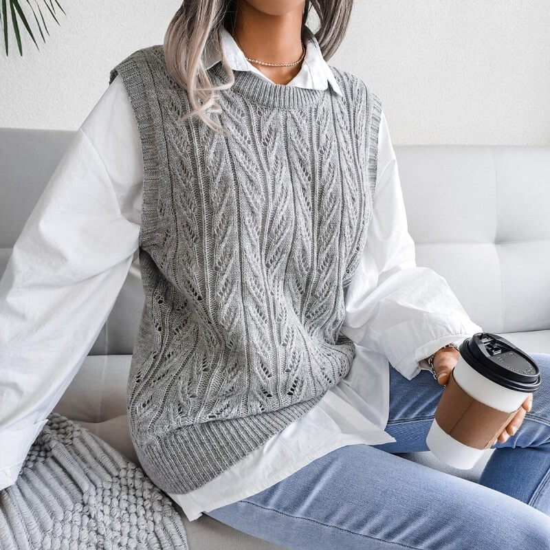 Colete Feminino de Trico