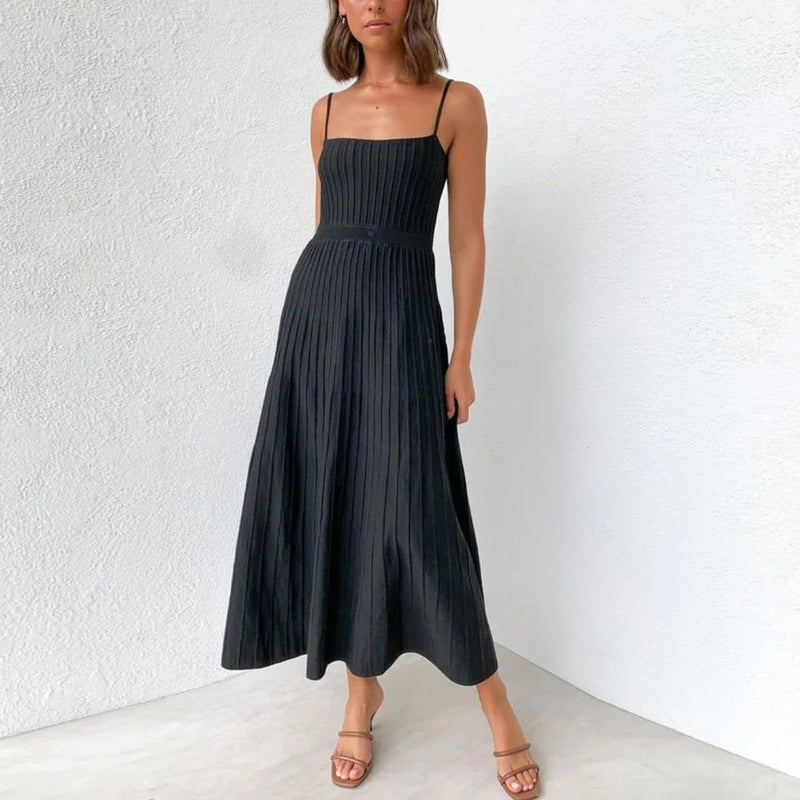 Vestido Feminino Longo Plissado
