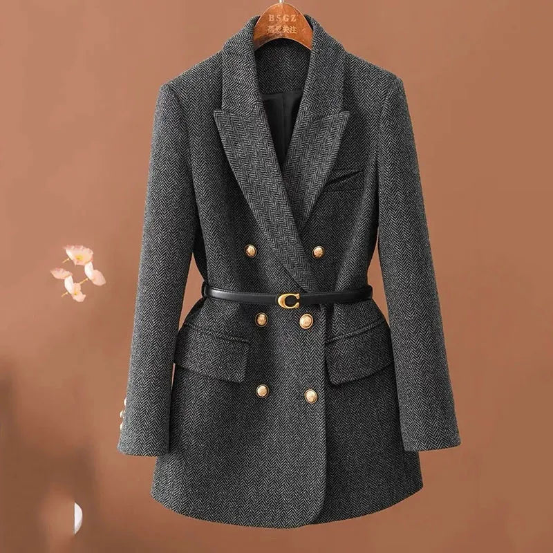 Blazer Feminino Com Cinto