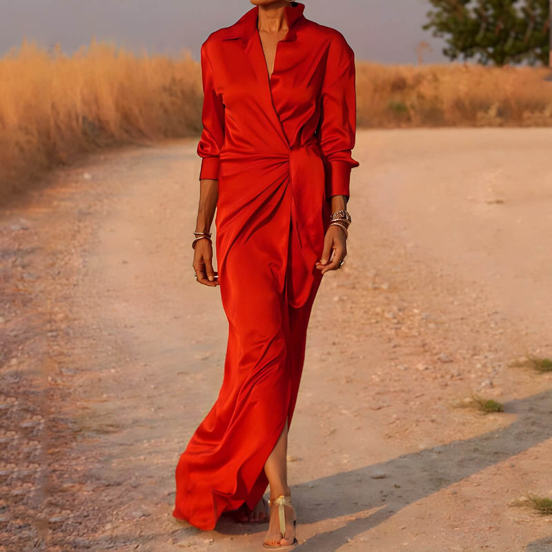 Vestido Longo Transpassado