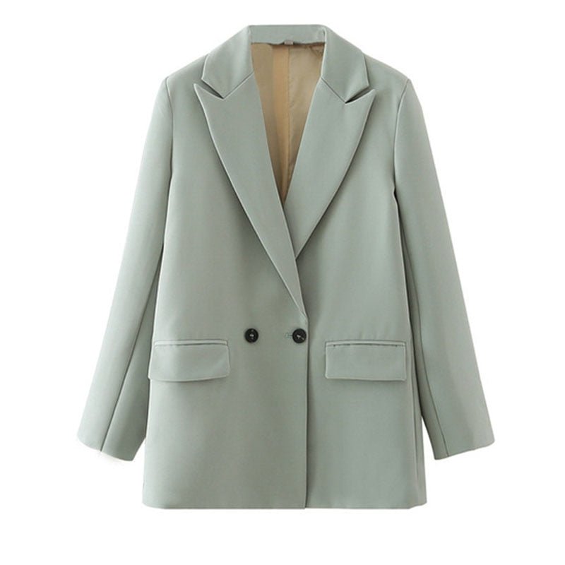 Blazer Feminino Gola Entalhada
